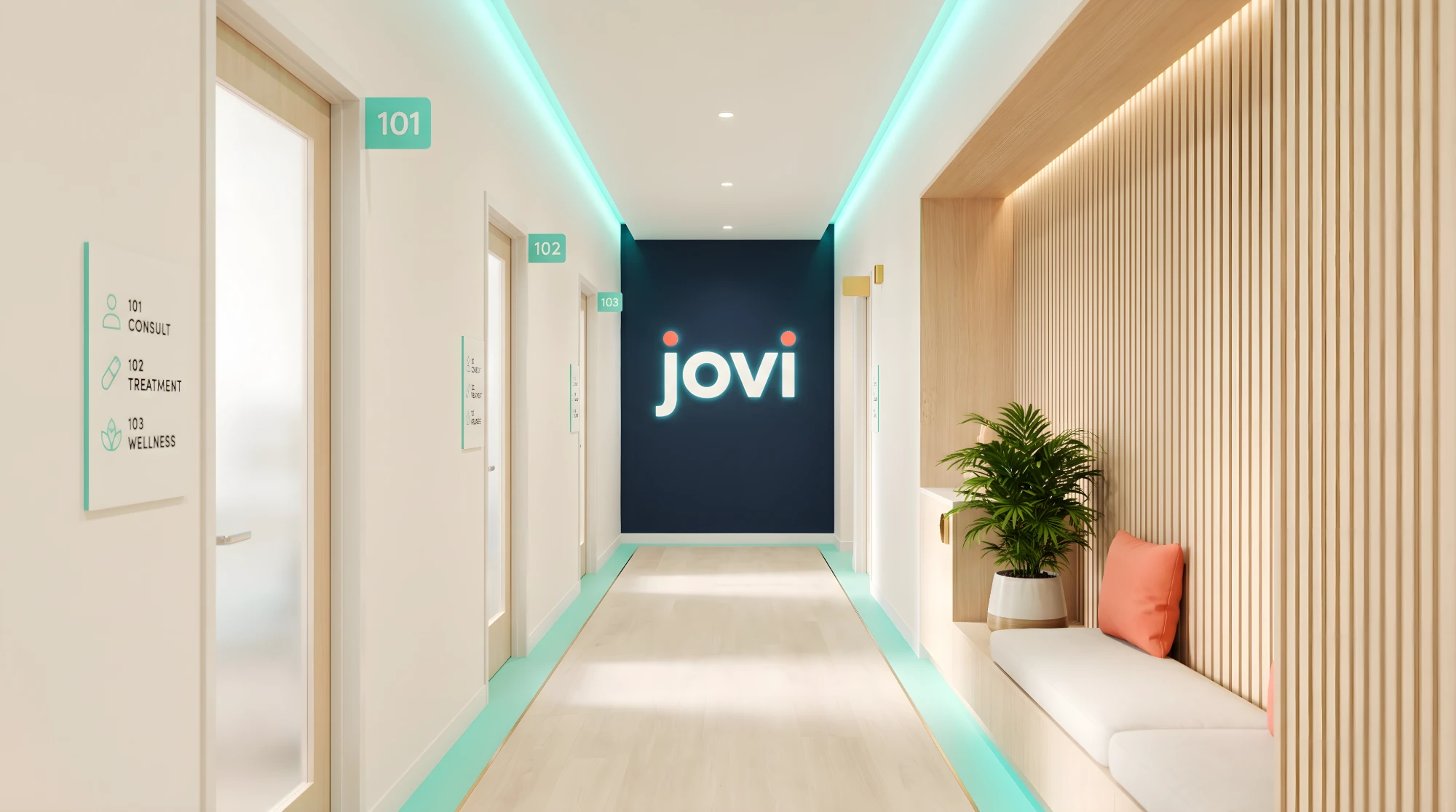 A Jovi Clinic hallway
